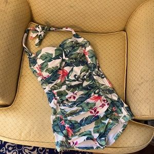 Tropical Greenery Seafolly Halter swimsuit